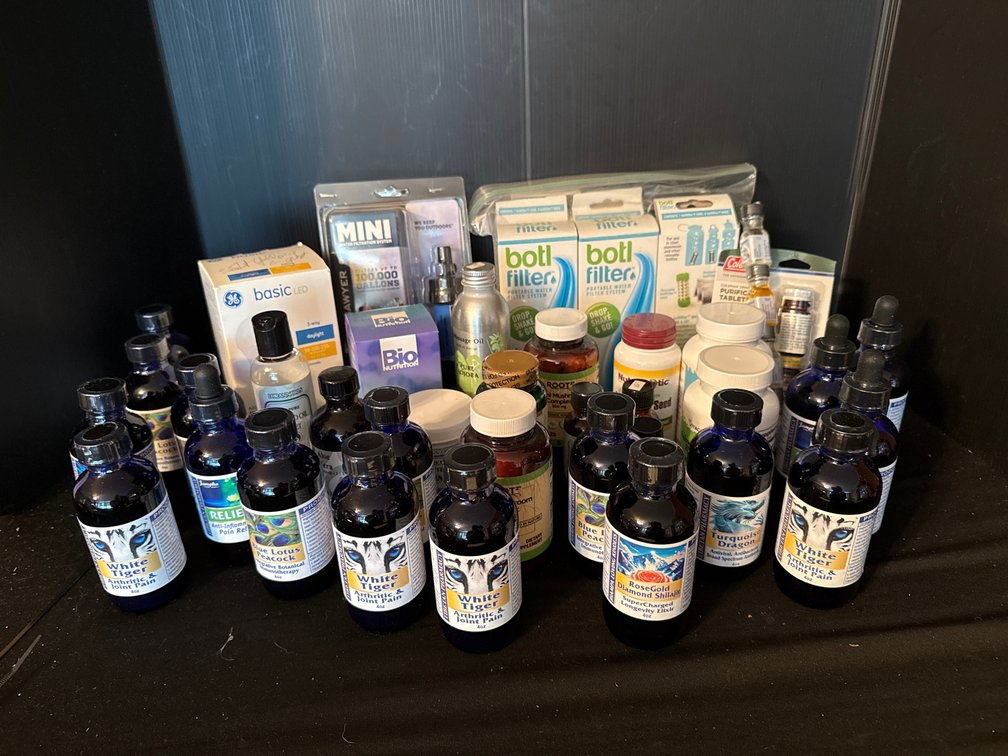 Herbal Tinctures, Supplements, and Water Filtration Supplies