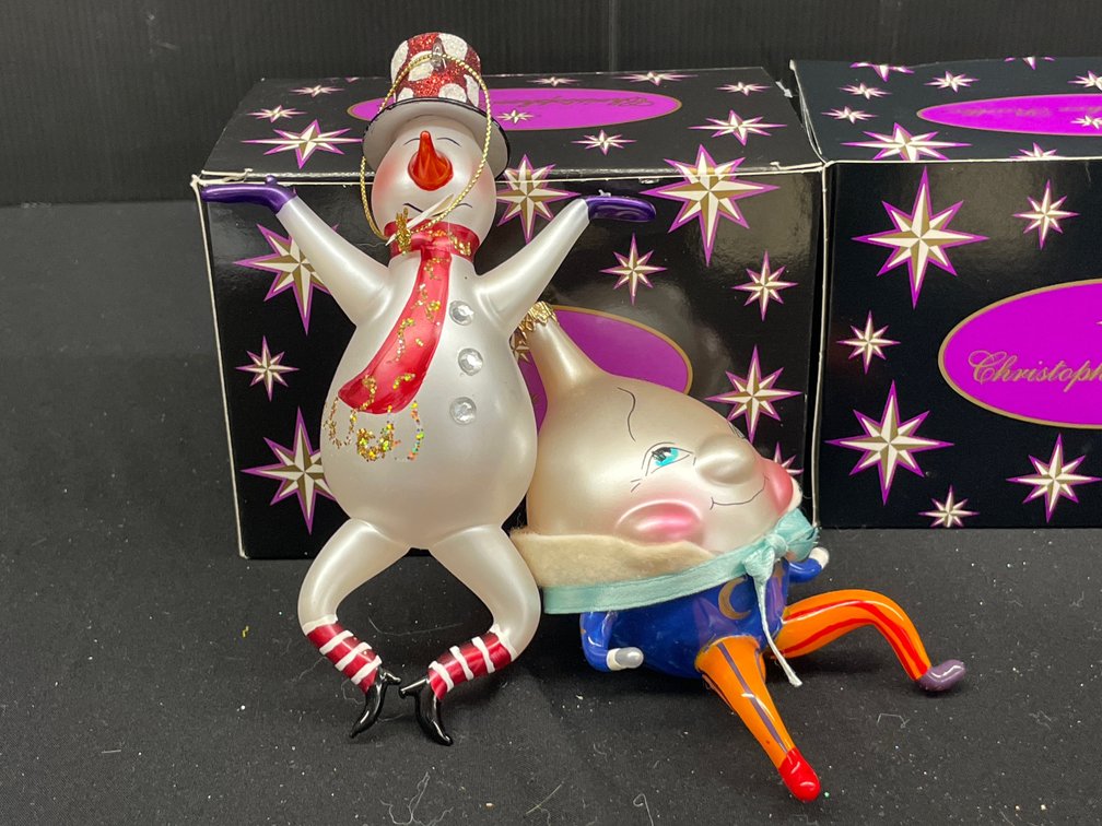 Christopher Radko Blown Glass Figural Ornaments