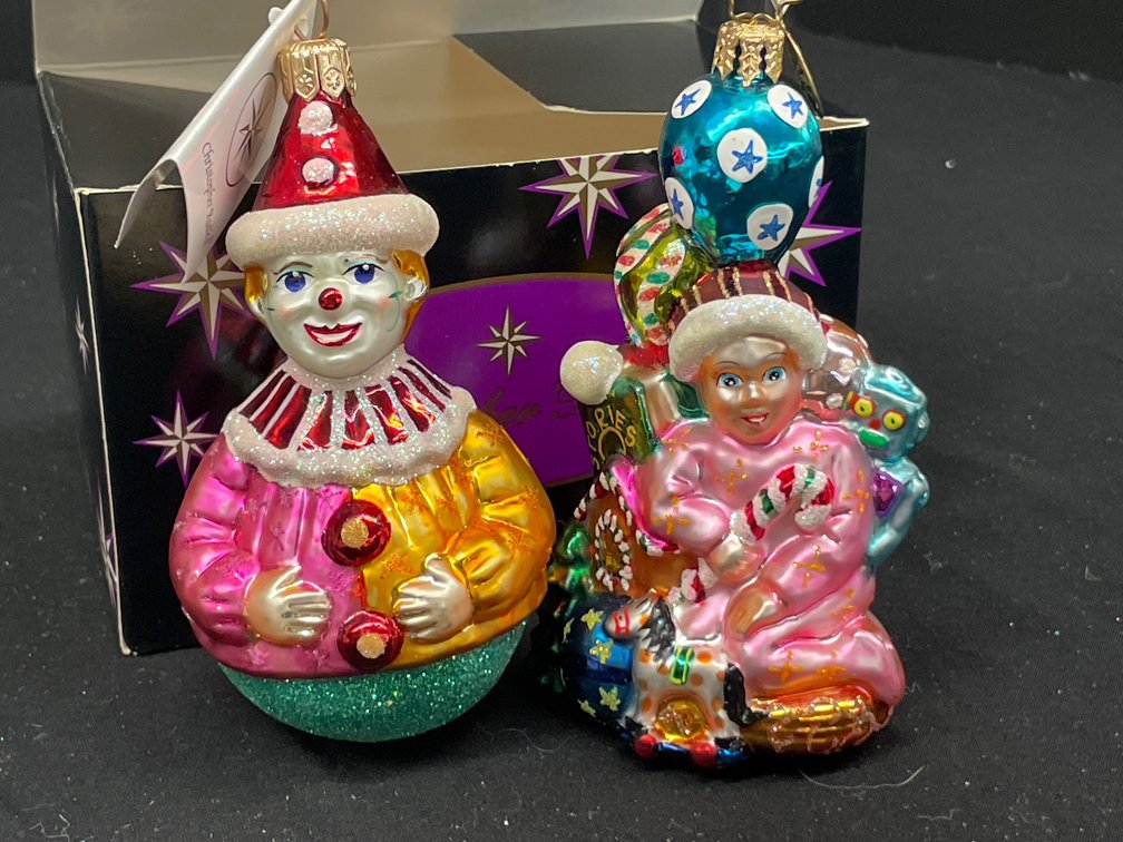 Christopher Radko Blown Glass Christmas Ornaments