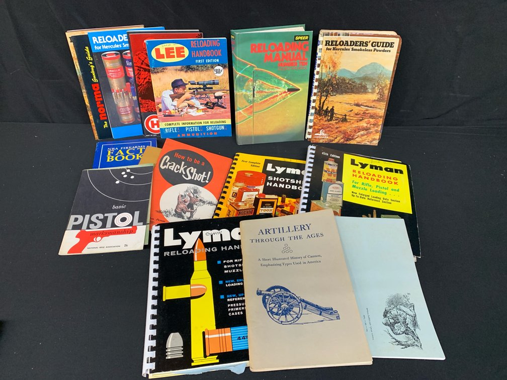 Reloading Manuals and Firearms Reference Booklets