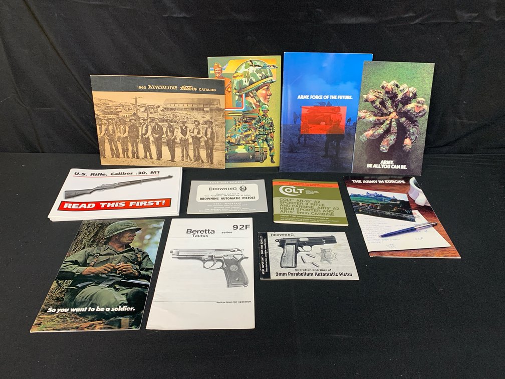 Firearm Manuals, Winchester-Western Catalog, and Army Booklets