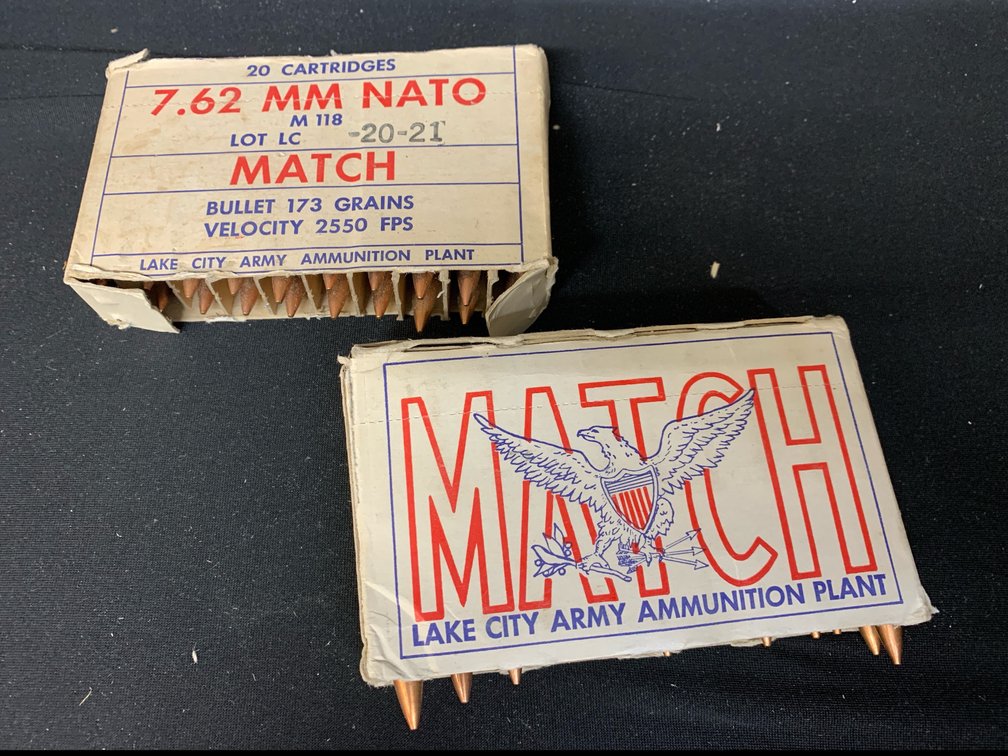 Lake City M118 7.62 mm NATO Match Ammunition