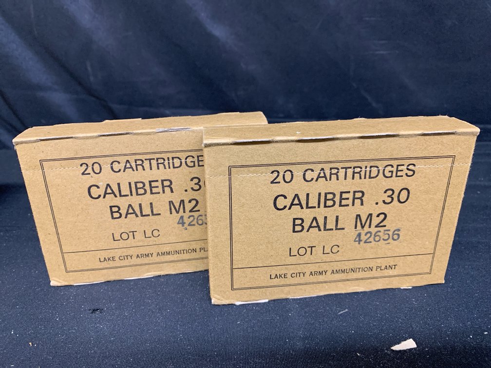 Lake City Army Ammunition Plant Caliber .30 Ball M2 Ammunition Boxes