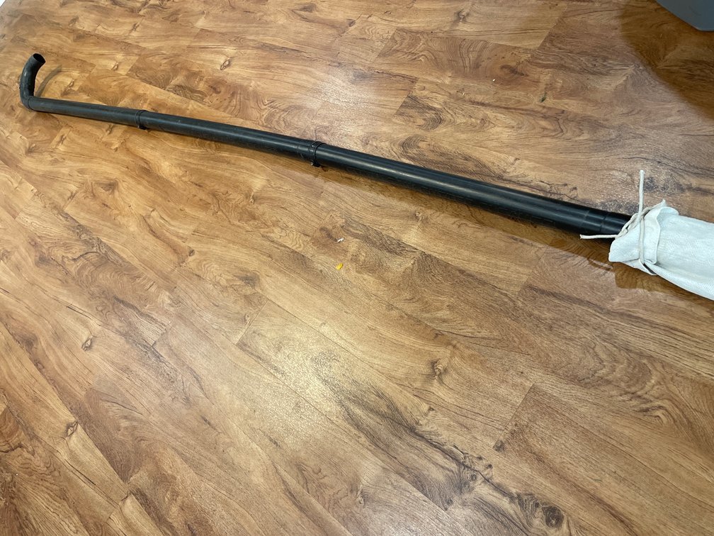 Gutter Cleaning Extension Tube Assembly with Curved Nozzle