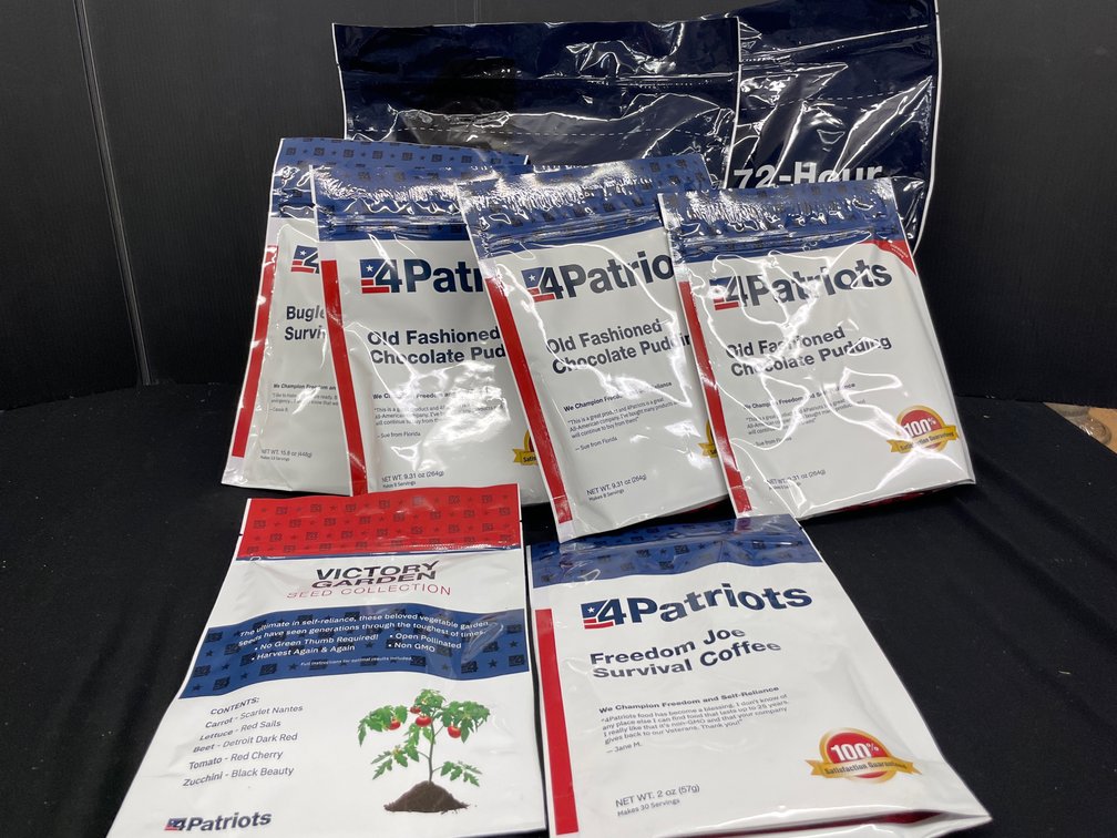 4Patriots Emergency Food Pouches and Seed Collection