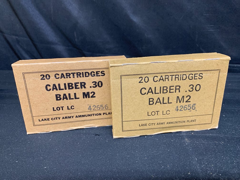 Lake City Army Ammunition Plant Caliber .30 Ball M2 Cartridge Boxes