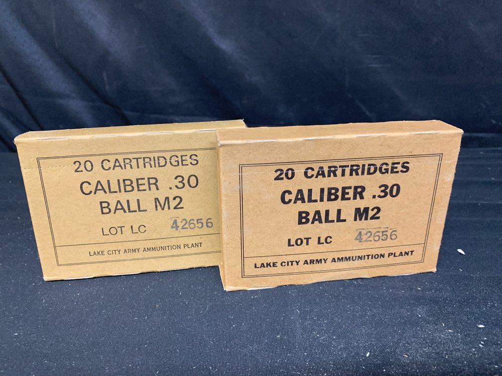 Lake City Army Ammunition Plant Caliber .30 Ball M2 Boxes
