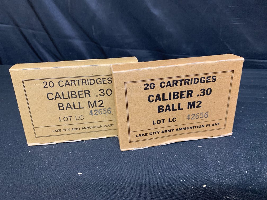 Lake City Army Ammunition Plant .30 Caliber Ball M2 Boxes