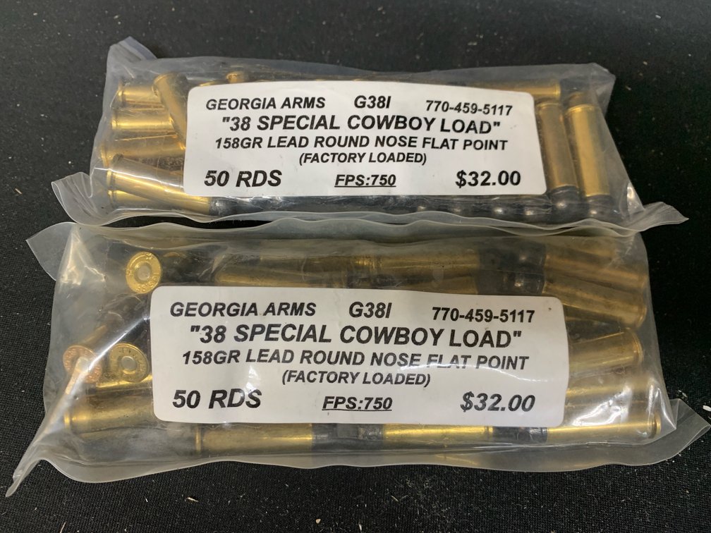 Georgia Arms .38 Special Cowboy Load Ammunition