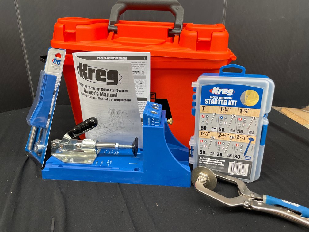 Pocket-Hole Jig Set with Clamp, Screws, and Utility Box