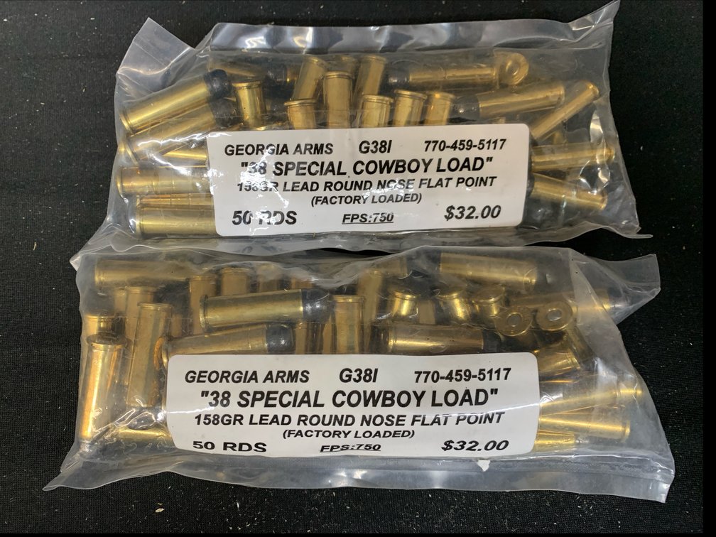 Georgia Arms .38 Special Cowboy Load 158gr Ammunition