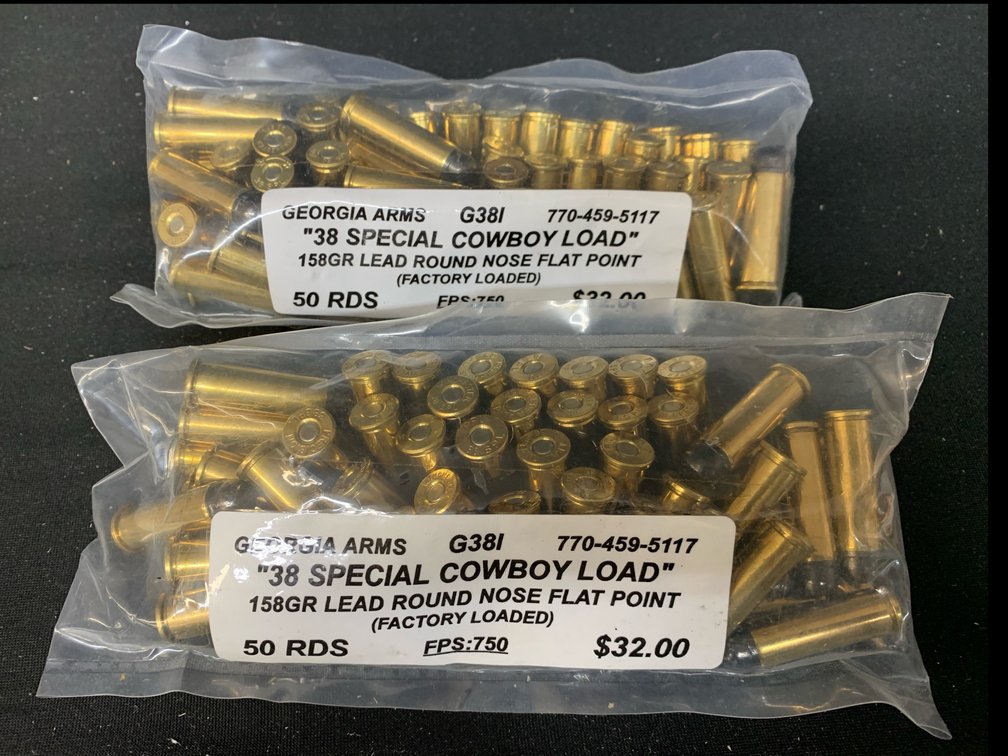 Georgia Arms G38I .38 Special Cowboy Load Ammunition