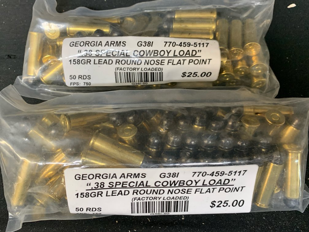 Georgia Arms .38 Special Cowboy Load Ammunition