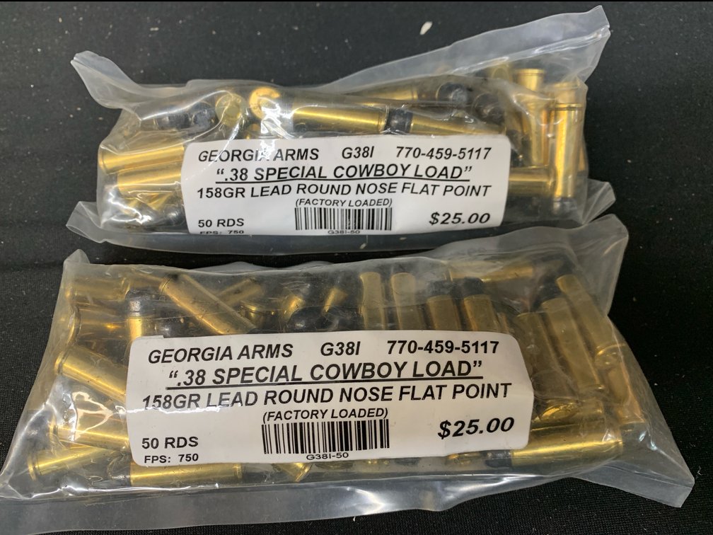 Georgia Arms .38 Special Cowboy Load Ammunition