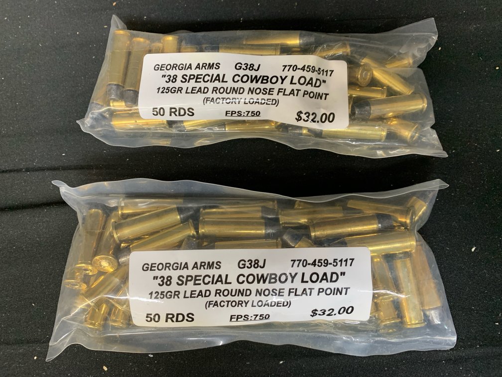 Georgia Arms G38J .38 Special Cowboy Load Ammunition