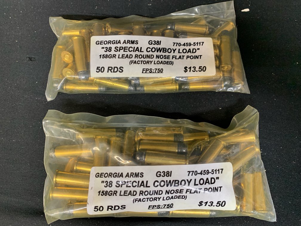 Georgia Arms .38 Special Cowboy Load 158gr Ammunition
