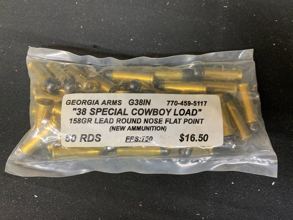 Georgia Arms .38 Special Cowboy Load Ammunition, 50 Rounds