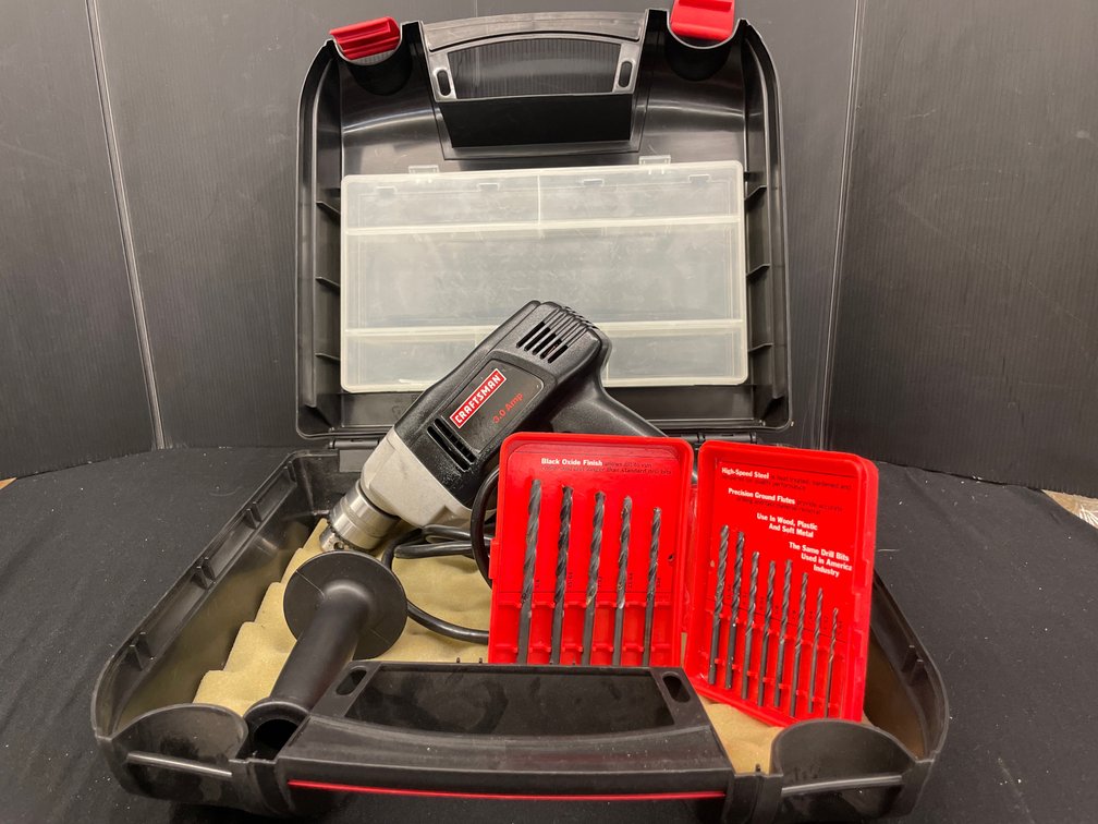 Craftsman 315.101270 1/2-In. Corded Drill with Bits and Case