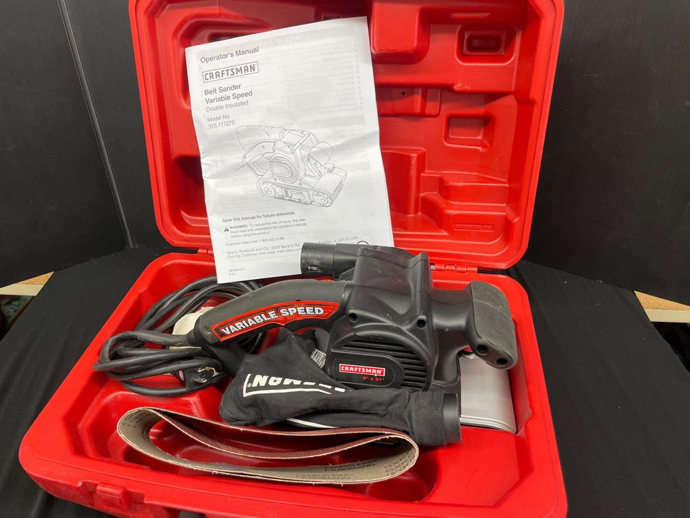 Craftsman 315.117270 3 x 21 in Variable Speed Belt Sander