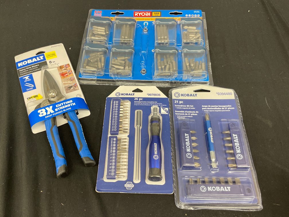 Heavy-Duty Shears, Screwdriver Sets, and Bit Sets