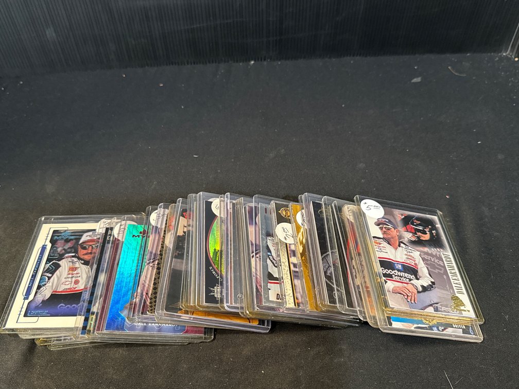Dale Earnhardt NASCAR Racing Trading Cards in Top Loaders