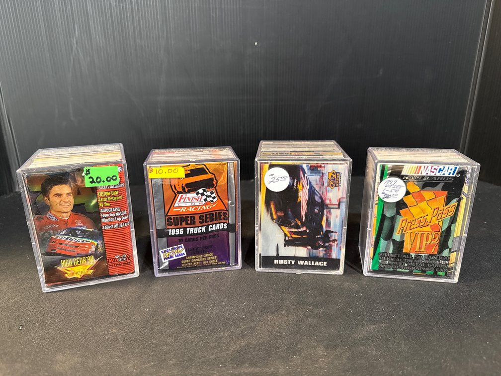 NASCAR Racing Trading Cards in Plastic Cases