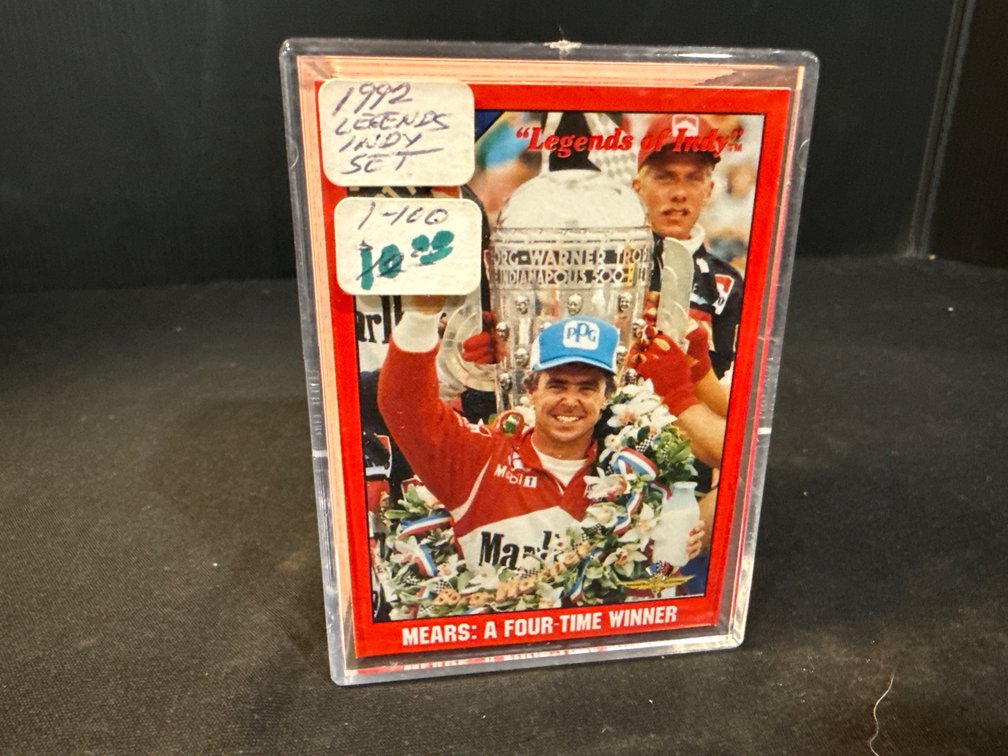 1992 Legends of Indy Racing Trading Card Set in Plastic Case