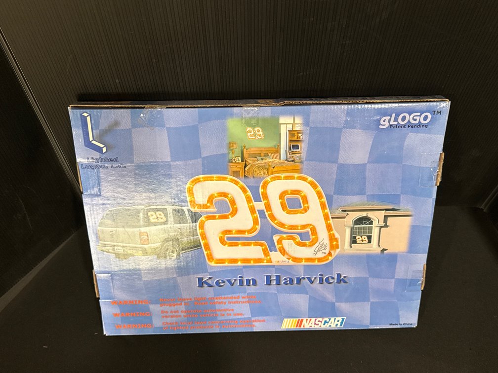Lighted Logos NASCAR Kevin Harvick #29 Rope Light Sign