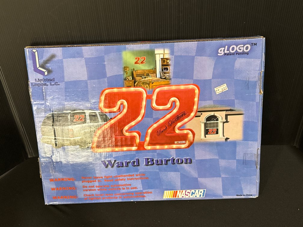 Lighted Logos NASCAR Ward Burton #22 Lighted Sign