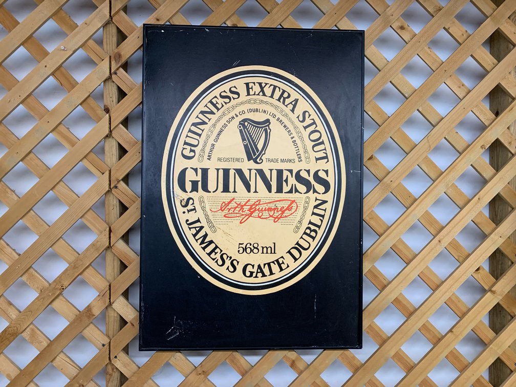 Guinness Extra Stout Framed Rectangular  Sign