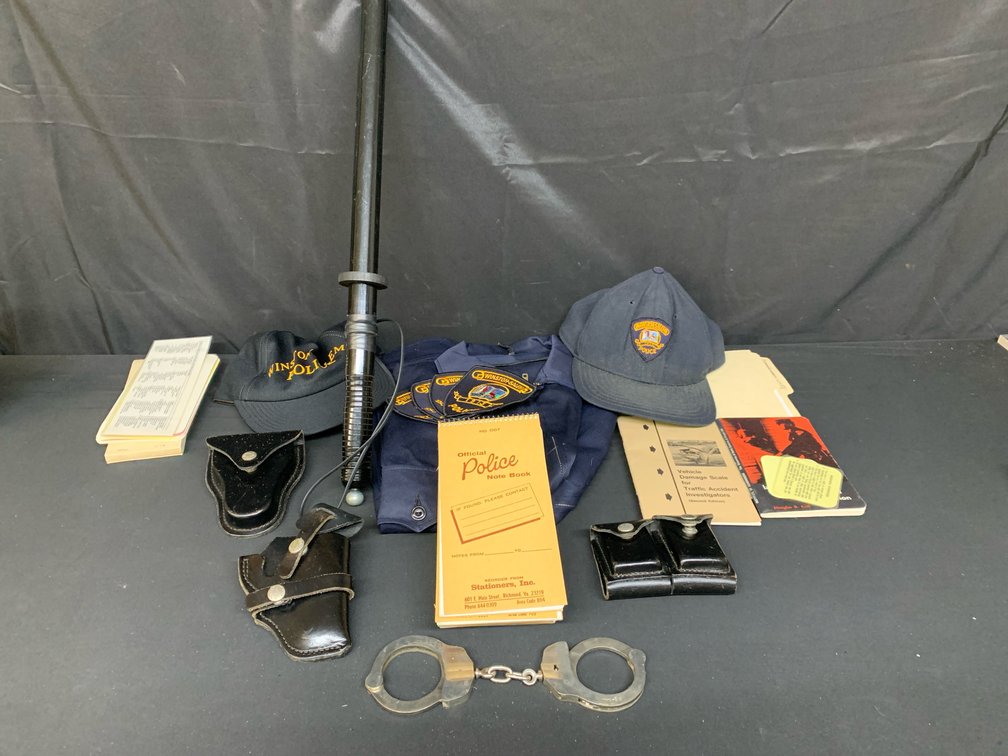 Police Uniforms, Baton, Handcuffs, Duty Pouches, and More