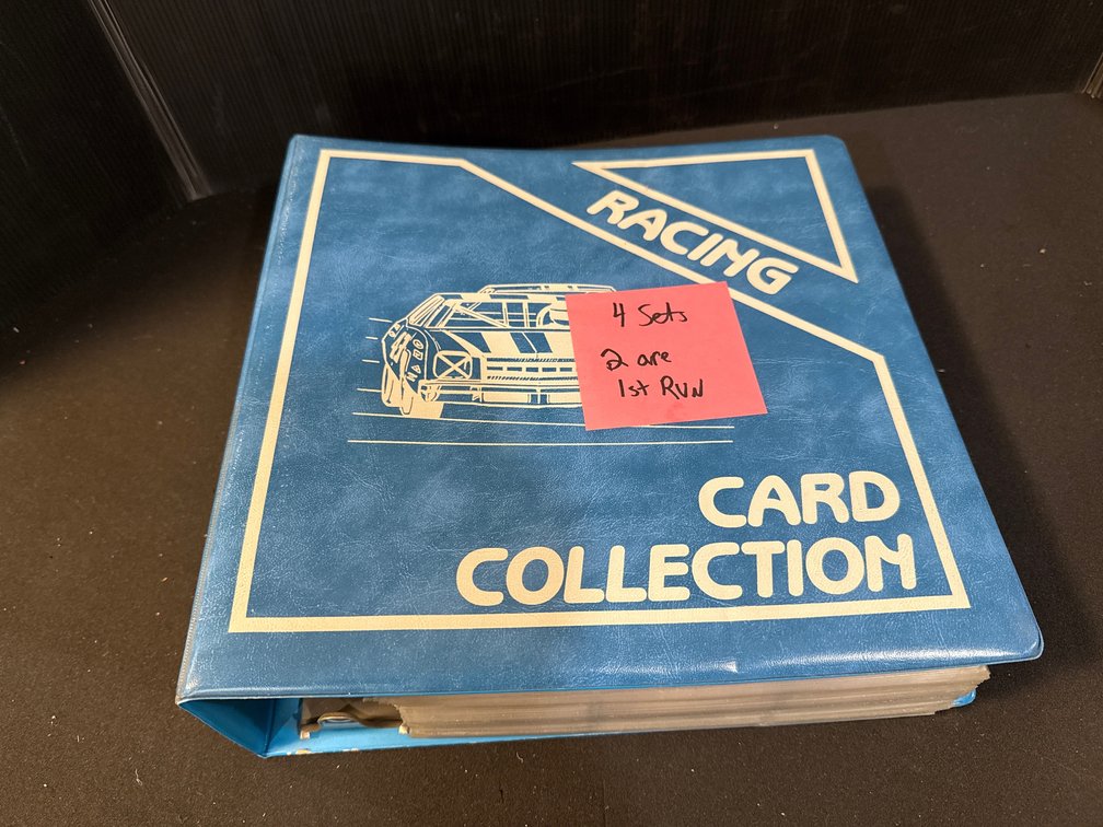 Traks NASCAR Racing Trading Cards in Binder