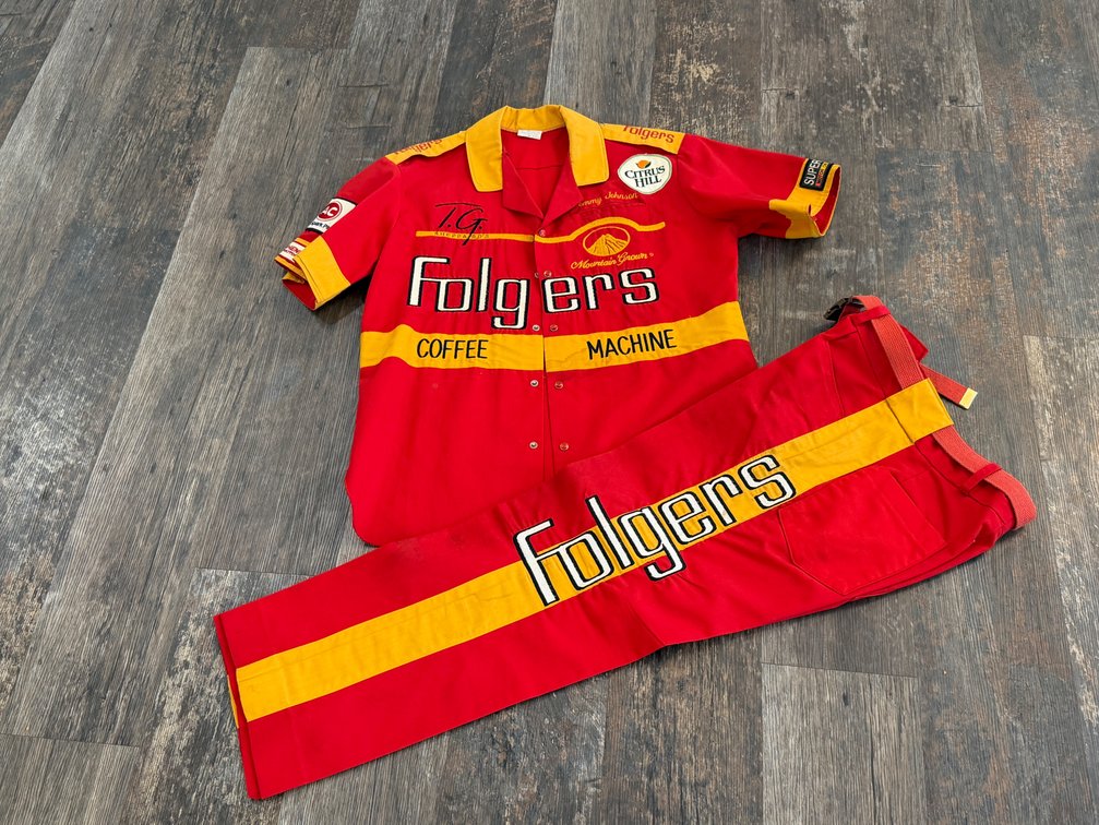 Folgers Racing Crew Uniform Shirt and Pants Set