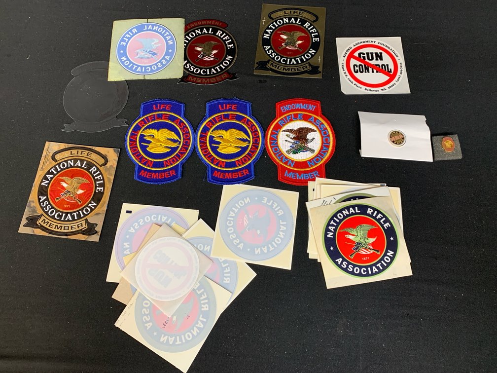 NRA Patches, Lapel Pins, and Decals