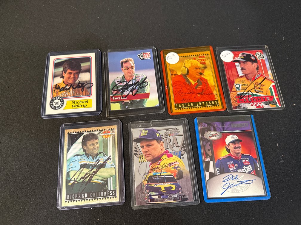 Autographed NASCAR Racing Trading Cards