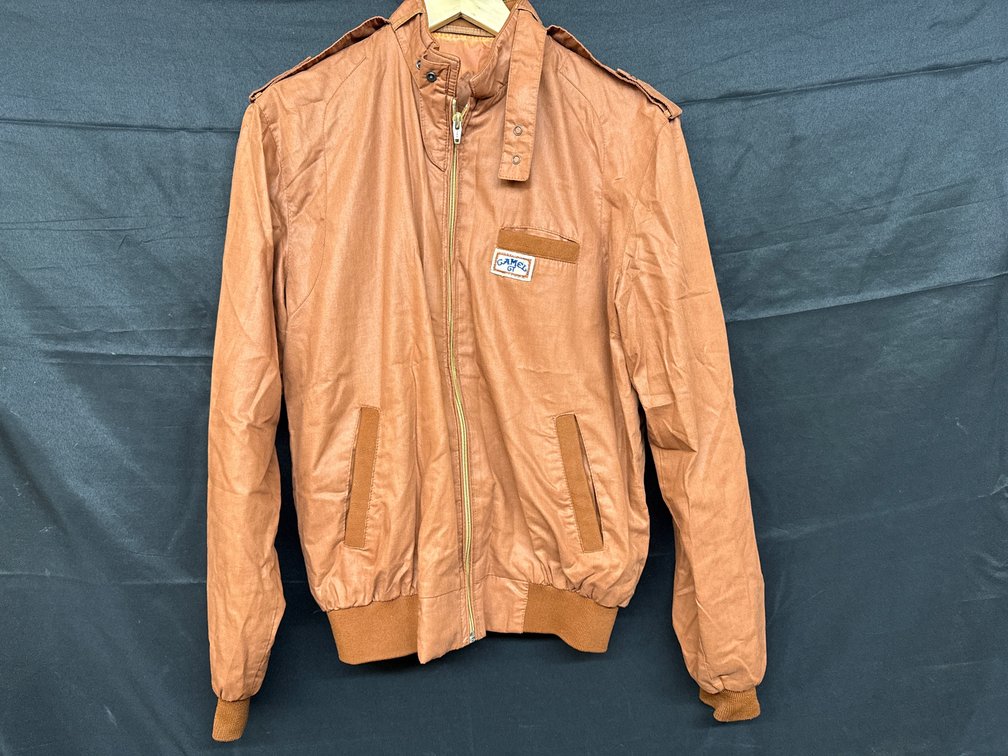 Vintage Camel Gear Brown Zip-Front Small Jacket, Size S