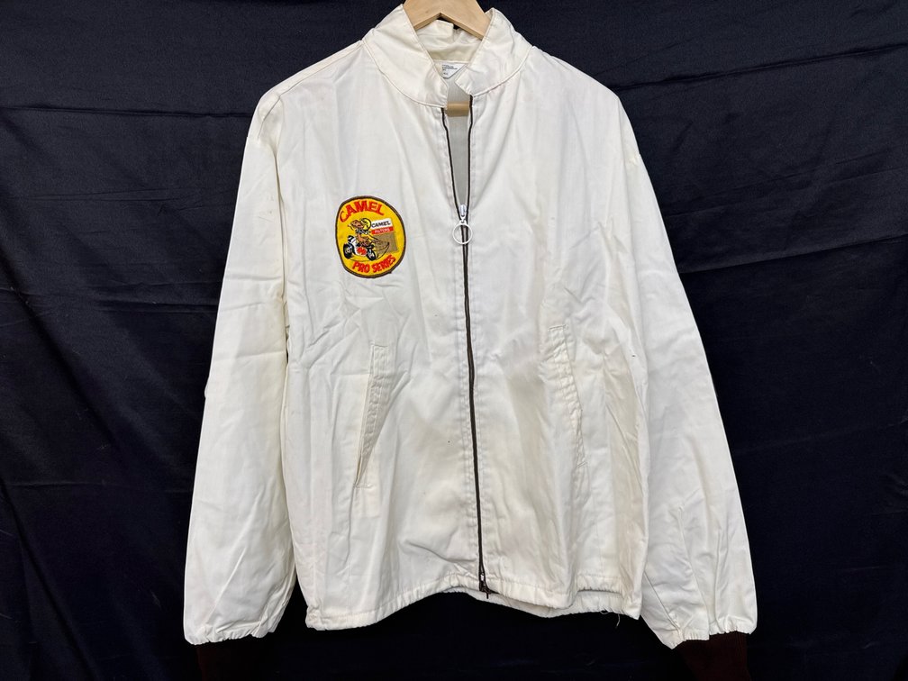 Vintage Camel Pro Series Zip-Front Jacket, Size Large