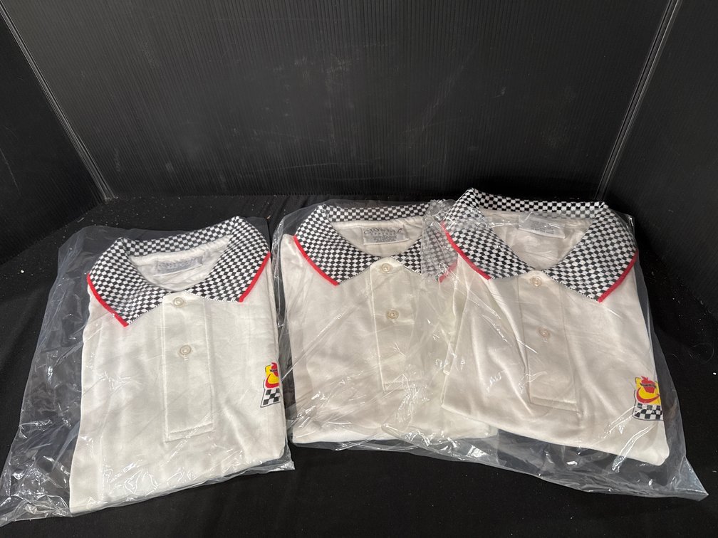 Three Apple Racing XXL Polo Shirts