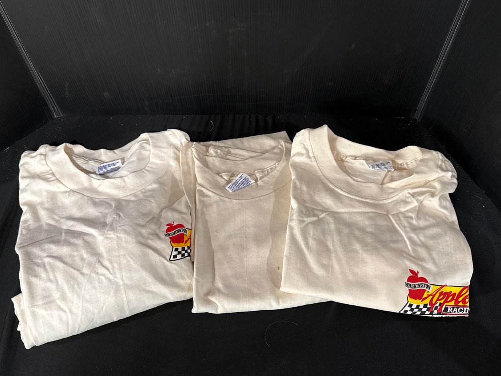 Three Washington Apple Racing Cotton Large T-Shirts