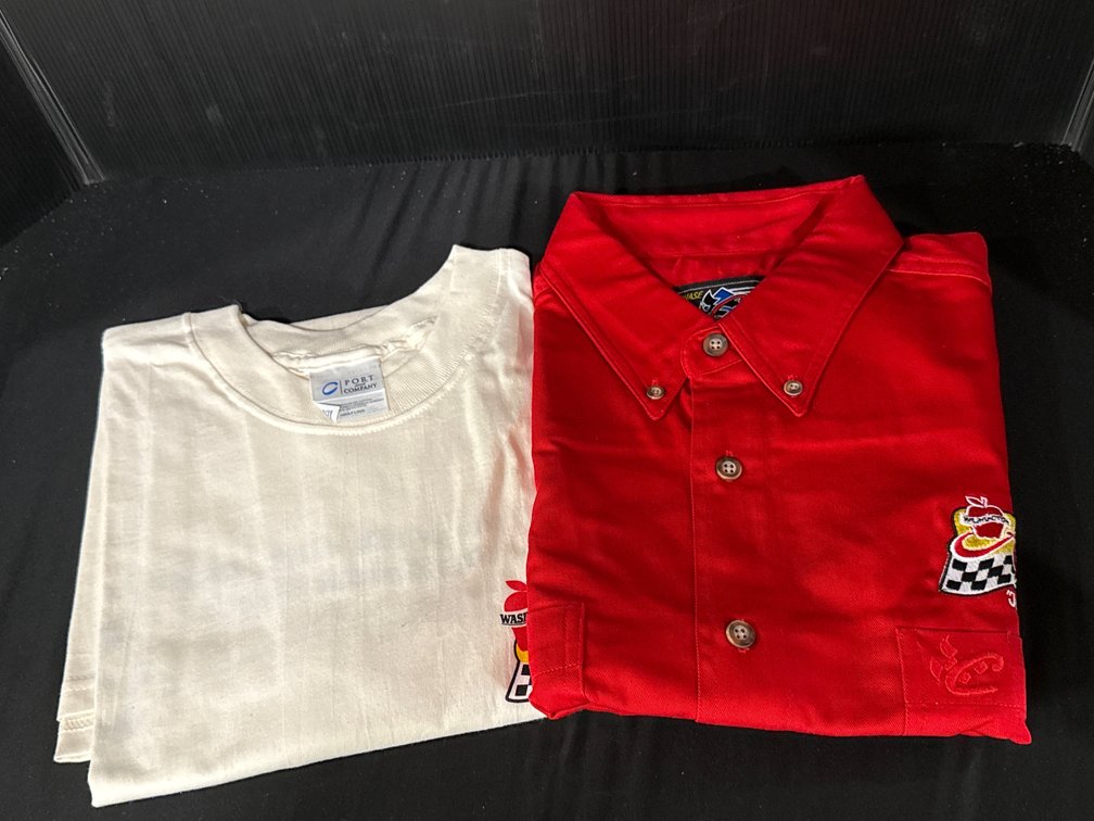 Washington Apple Racing Button-Down Shirt and T-Shirt, Size L