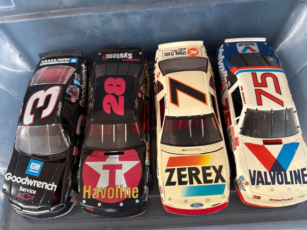 Four NASCAR Stock Car Die-Cast Scale Models