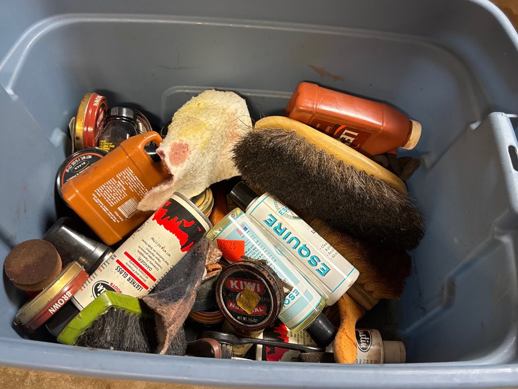 Shoe Brushes, Polish Tins, Leather Conditioner