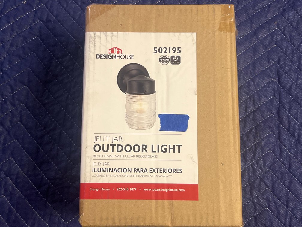 JELLY JAR, OUTDOOR LIGHT-NEW IN BOX