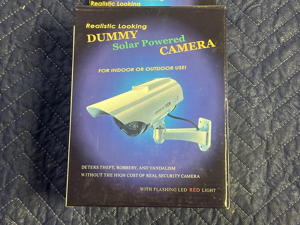 DUMMY SOLAR POWERED CAMERA – NEW IN BOX