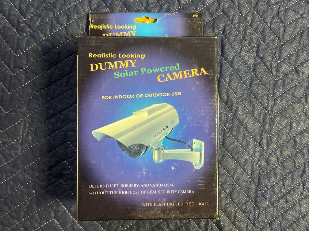 DUMMY SOLAR POWERED CAMERA-NEW IN BOX