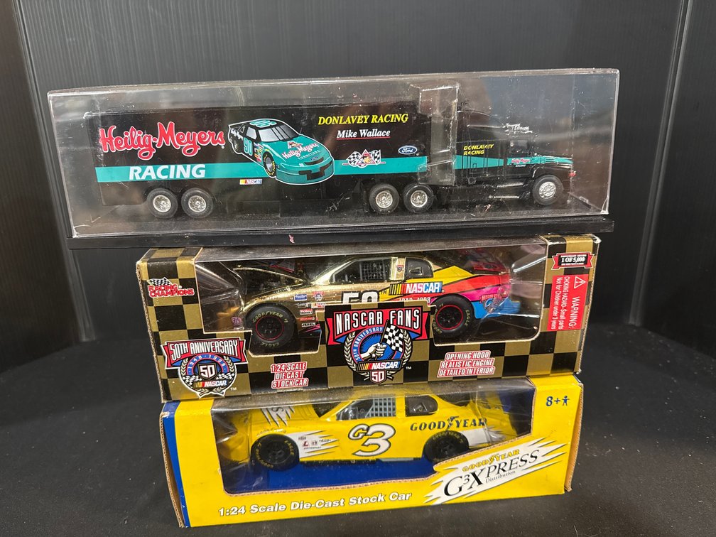Die-Cast Stock Cars and Racing Hauler