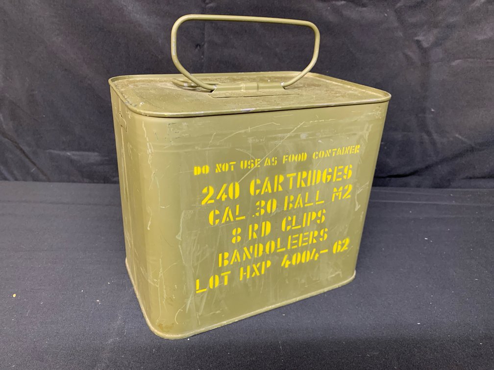 Cal 30 Ball M2 Metal Ammunition Can