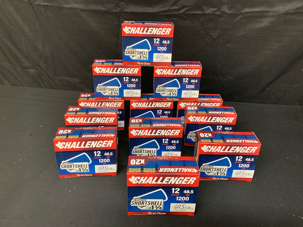 Challenger Super Shortshell 12 Gauge Ammunition with Ammo Can