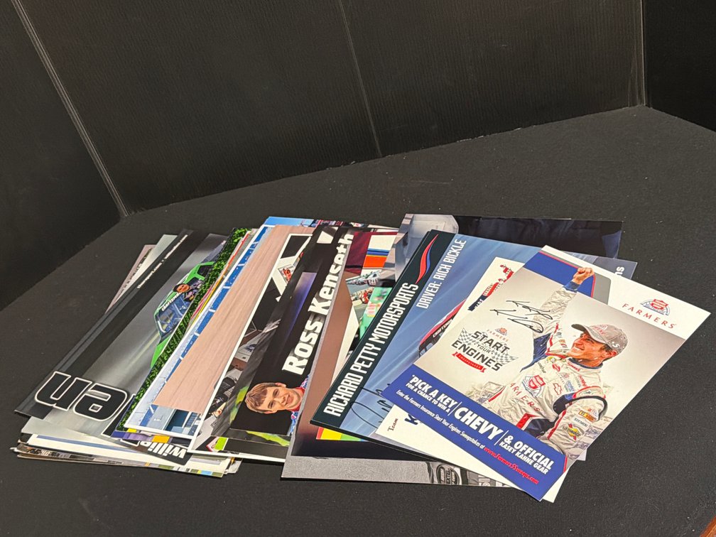 Autographed NASCAR Hero Cards and Racing Photographs