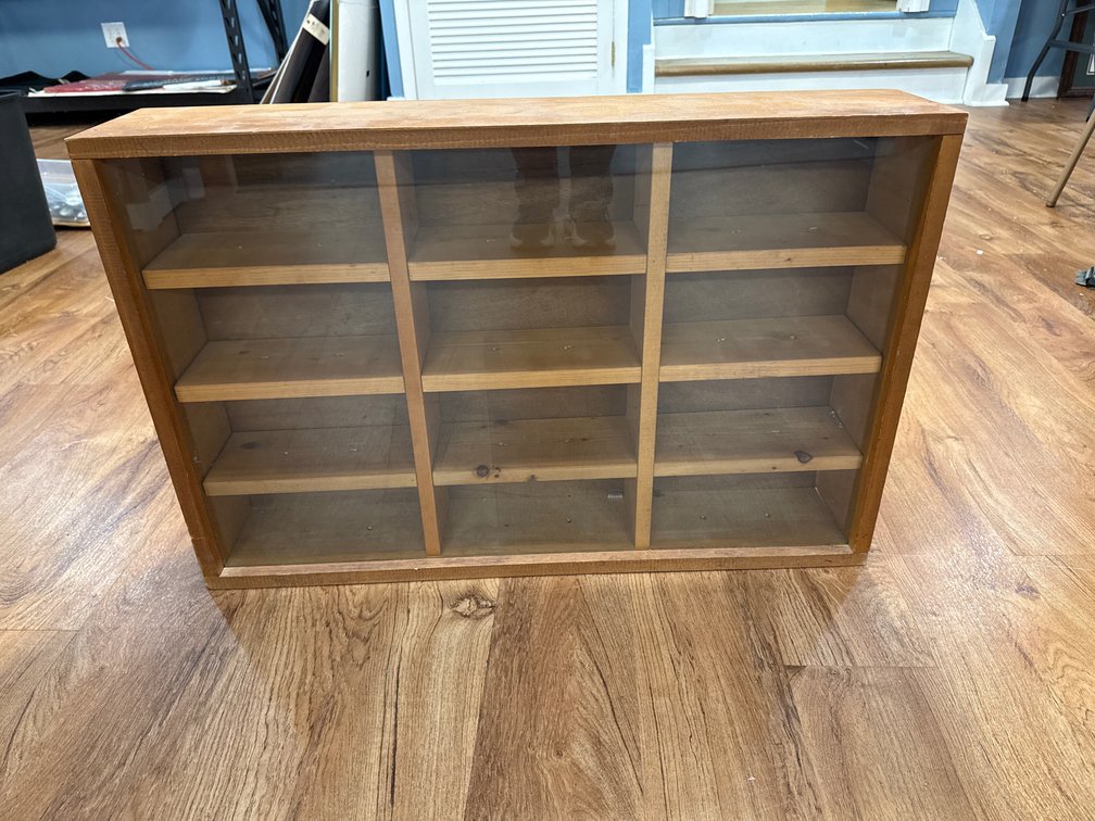 Wooden Multi-Compartment Display Case